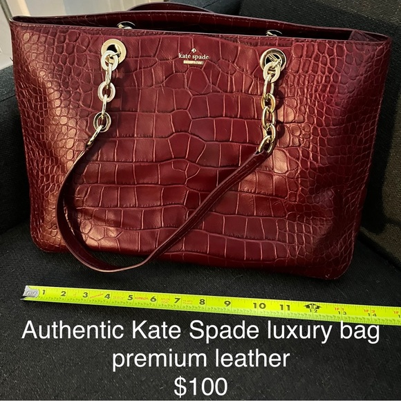 Kate Spade Croc Leather Bag - Picture 1 of 3